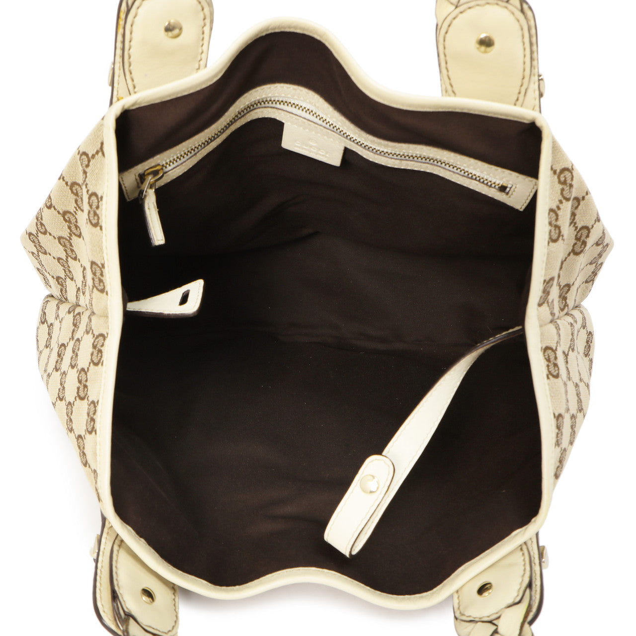 Exclusive Gucci Monogram Canvas Small Pelham Shoulder Bag — Lifestyle View