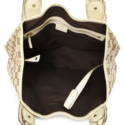Exclusive Gucci Monogram Canvas Small Pelham Shoulder Bag — Lifestyle View