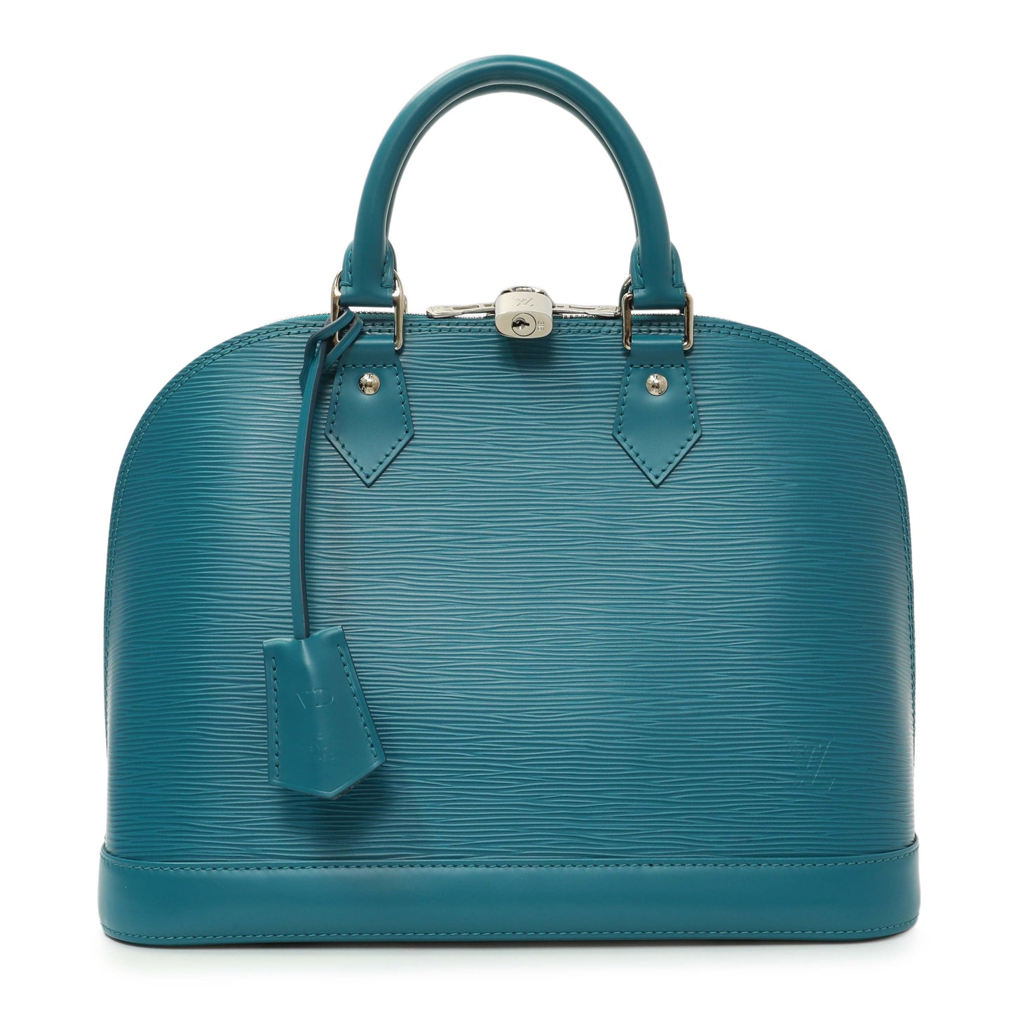 Exclusive Louis Vuitton Teal Epi Alma PM — Front View