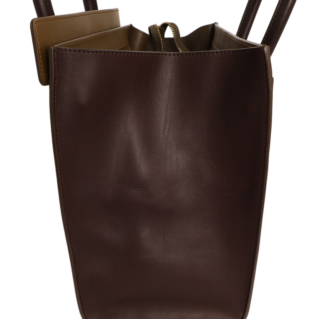 Exclusive Celine Tricolor Smooth Calfskin Mini Luggage Tote — Alternate View 12