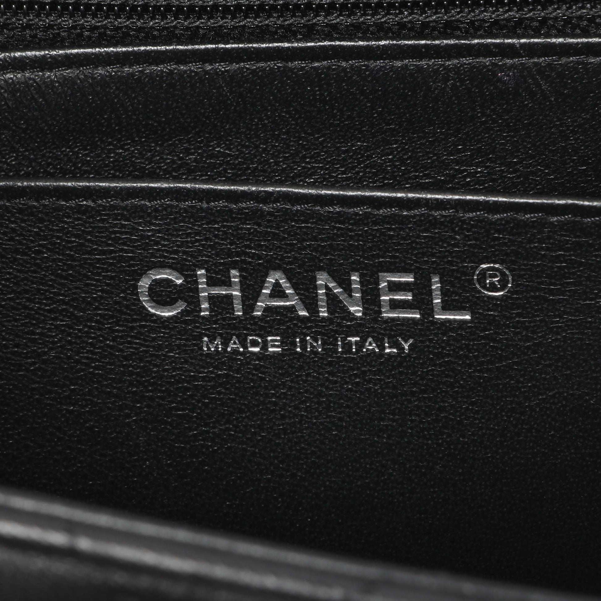 Exclusive Chanel Black Quilted Lambskin Mini Square Flap — Alternate View 11