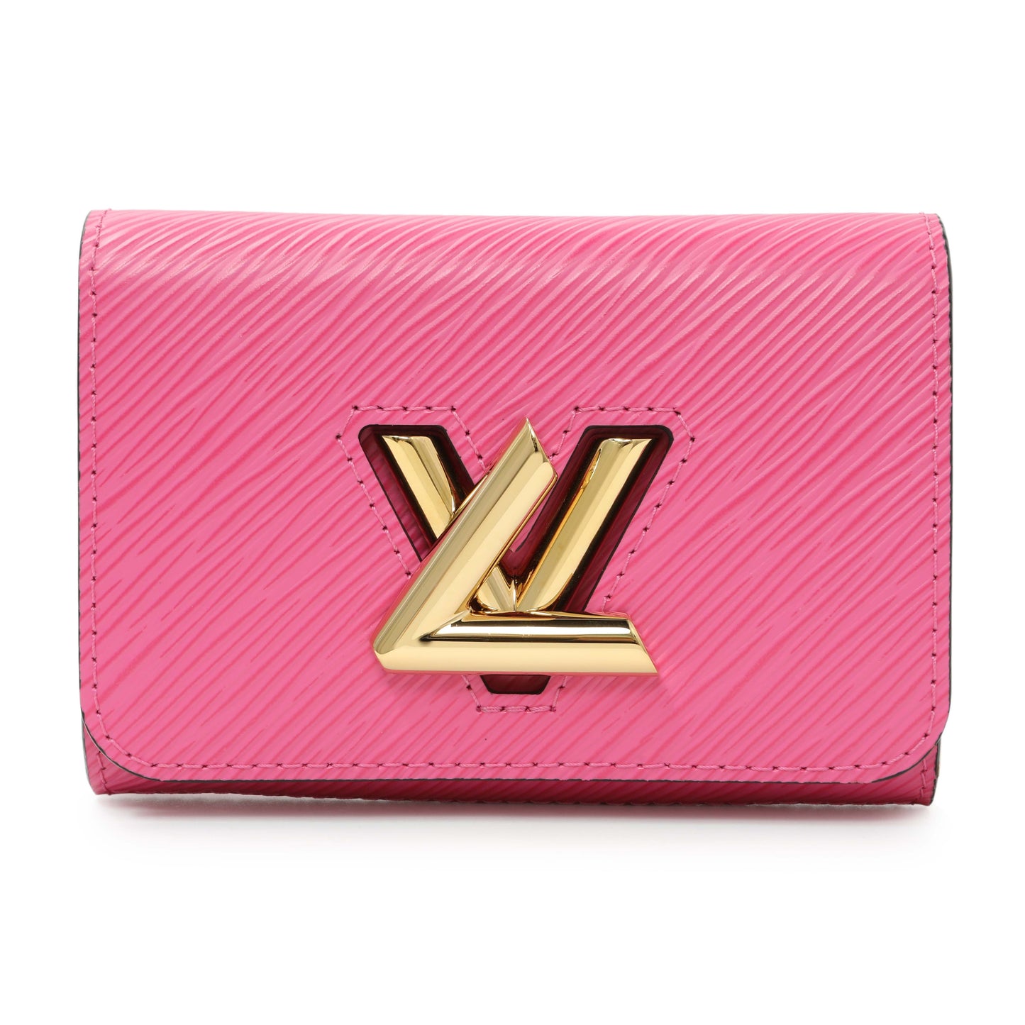 Exclusive Louis Vuitton Pink Epi Twisty Companion Pouch — Front View