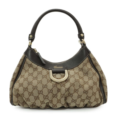 Exclusive Gucci Monogram Abbey D Ring Hobo — Front View