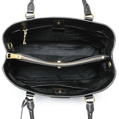 Exclusive Prada Black Saffiano Medium Galleria Double Zip Tote — Alternate View 8