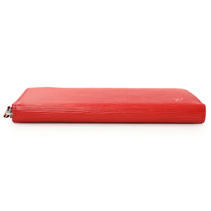 Exclusive Louis Vuitton Red Epi Clemence Wallet — Back View