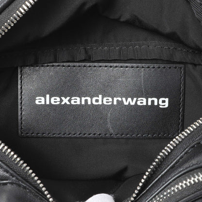 Exclusive Alexander Wang Black Lambskin Attica Belt Bag — Detail View