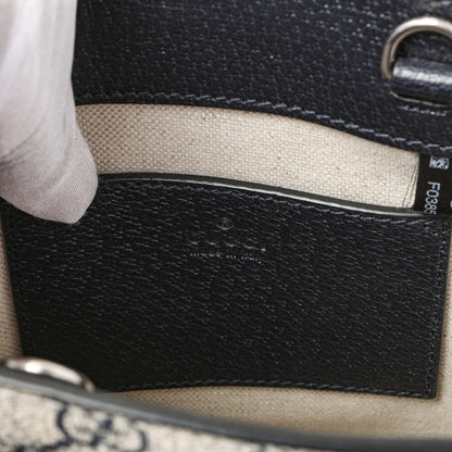 Exclusive Gucci GG Supreme Monogram Textured Dollar Calfskin Mini Retro Interlocking G Tote — Alternate View 9