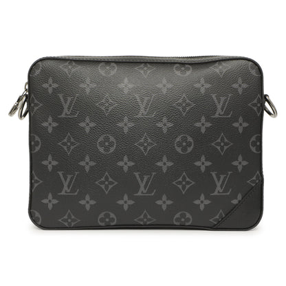 Exclusive Louis Vuitton Monogram Eclipse Reverse Trio Messenger — Side View