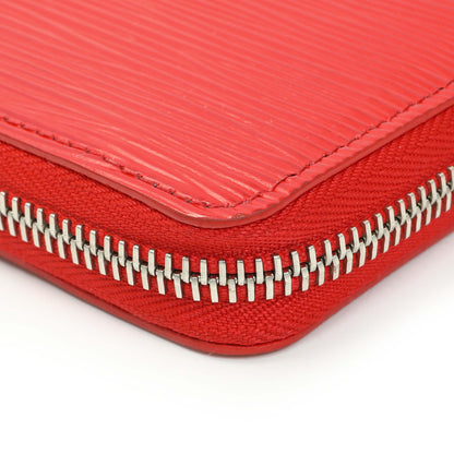 Exclusive Louis Vuitton Red Epi Clemence Wallet — Lifestyle View