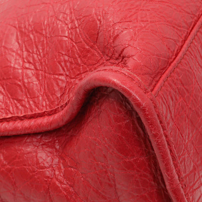 Exclusive Balenciaga Red Agneau Classic Hardware S City — Lifestyle View