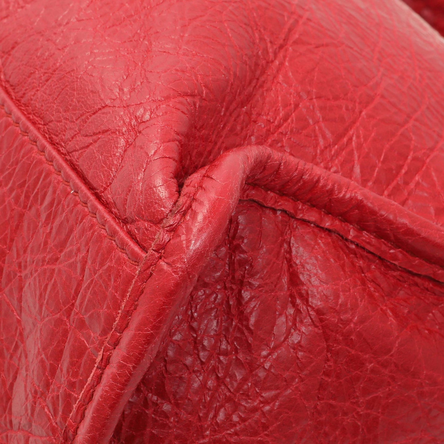 Exclusive Balenciaga Red Agneau Classic Hardware S City — Alternate View 7