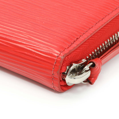 Exclusive Louis Vuitton Red Epi Clemence Wallet — Alternate View 9