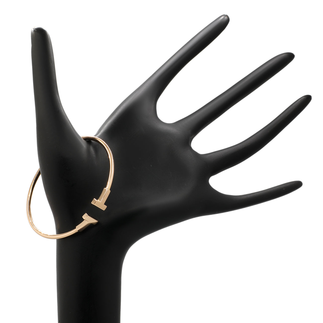 Exclusive Tiffany & Co. 18K Rose Gold T Wire Bracelet — Back View