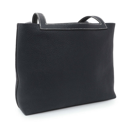 Exclusive Hermes Navy Clemence Cabasellier 31 — Side View