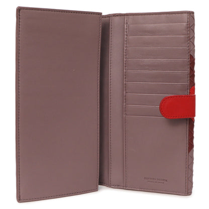 Exclusive Bottega Veneta Tricolor Nappa Intrecciato Continental Wallet — Top View