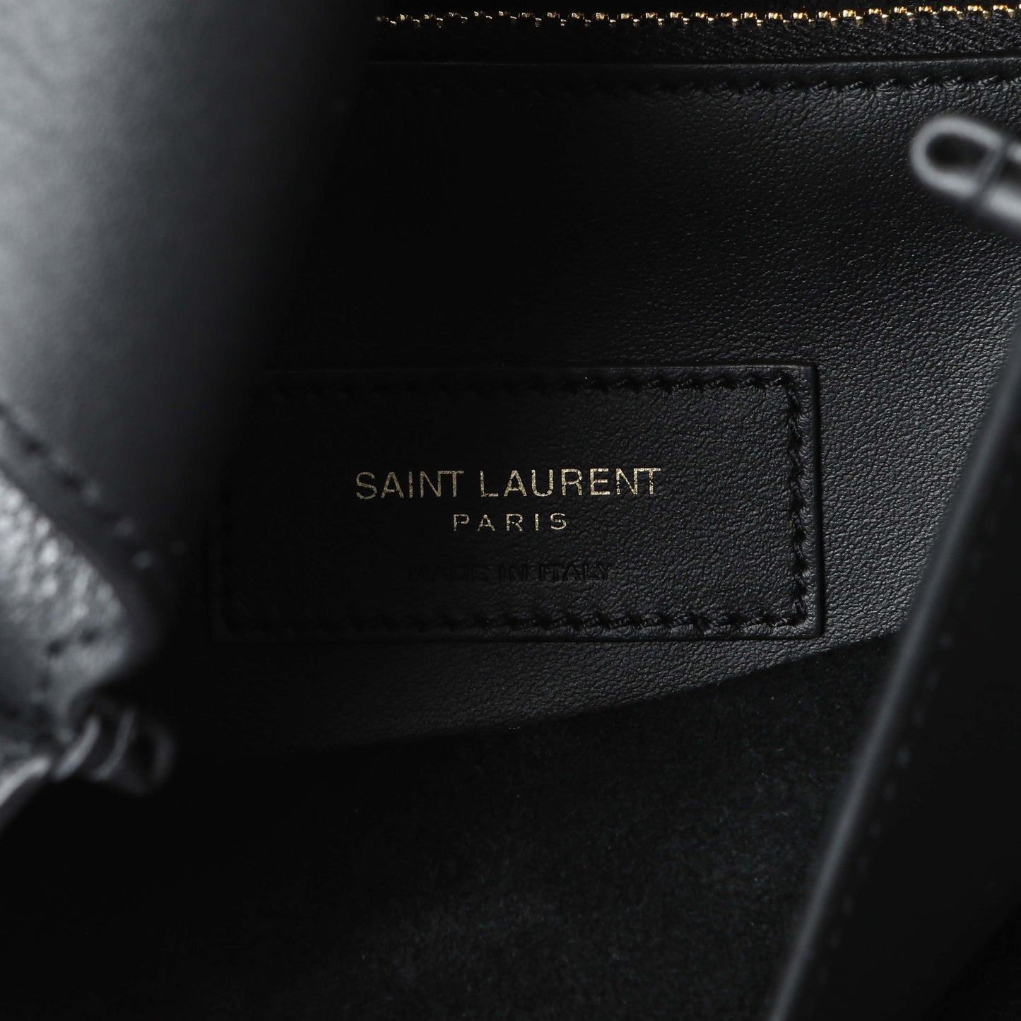 Exclusive Saint Laurent Black Calfskin Small Le 5 A 7 Soft Hobo — Detail View