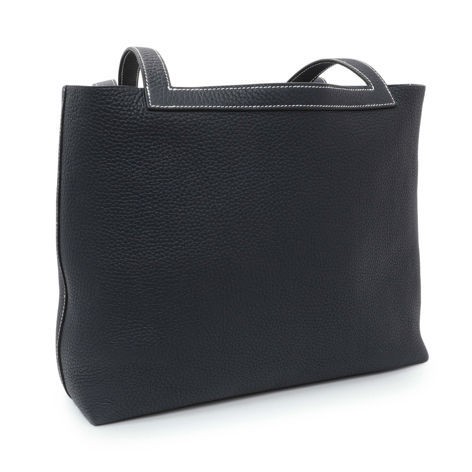 Exclusive Hermes Navy Clemence Cabasellier 31 — Side View
