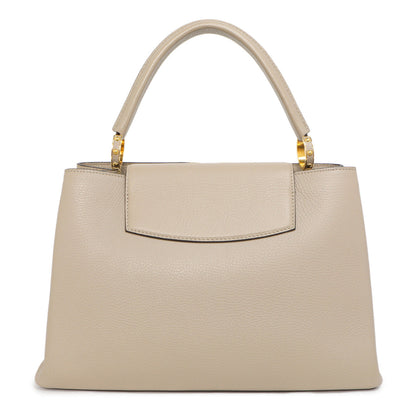 Exclusive Louis Vuitton Galet Taurillon Leather Capucines MM — Detail View