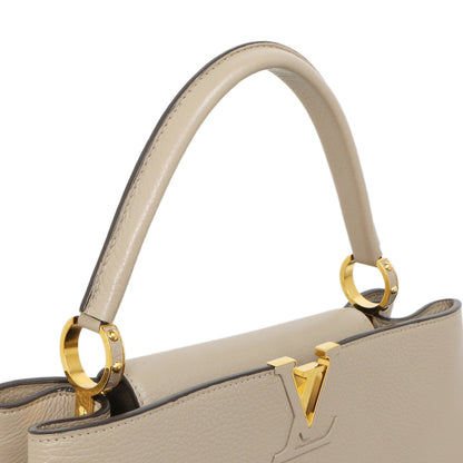 Exclusive Louis Vuitton Galet Taurillon Leather Capucines MM — Side View