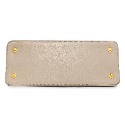 Exclusive Louis Vuitton Galet Taurillon Leather Capucines MM — Alternate View 13