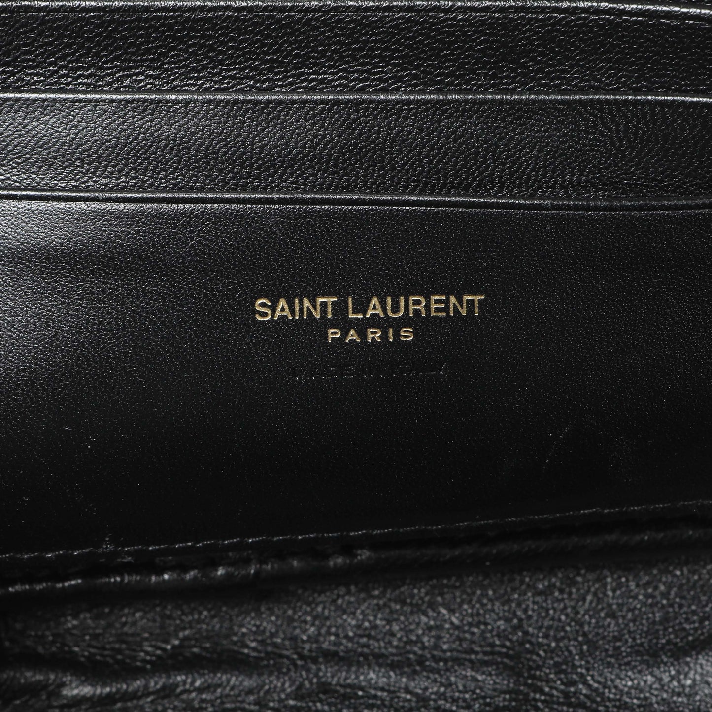Exclusive Saint Laurent Black Grain De Poudre Matelasse Monogram Mini Lou Camera Bag — Alternate View 9