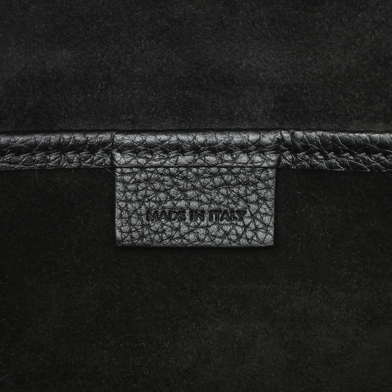 Exclusive Celine Black Drummed Calfskin Nano Luggage Tote — Detail View