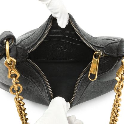 Exclusive Gucci Black Goatskin Small Aphrodite Shoulder Bag — Top View