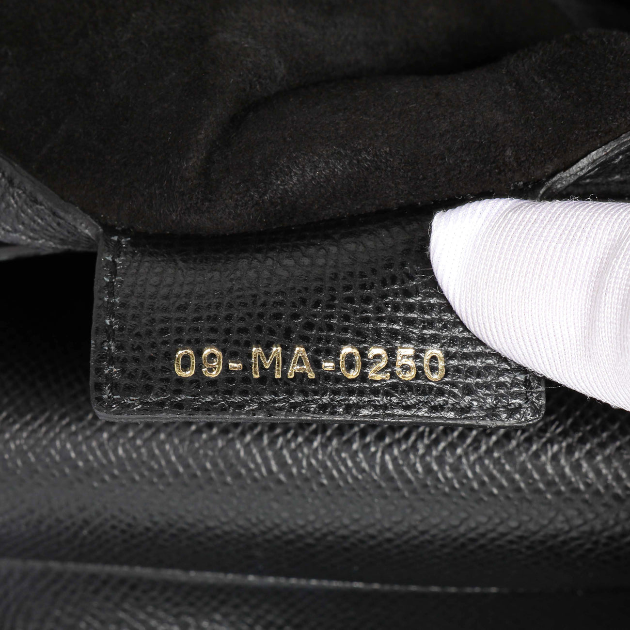 Exclusive Christian Dior Black Grained Calfskin Saddle Bag — Lifestyle View