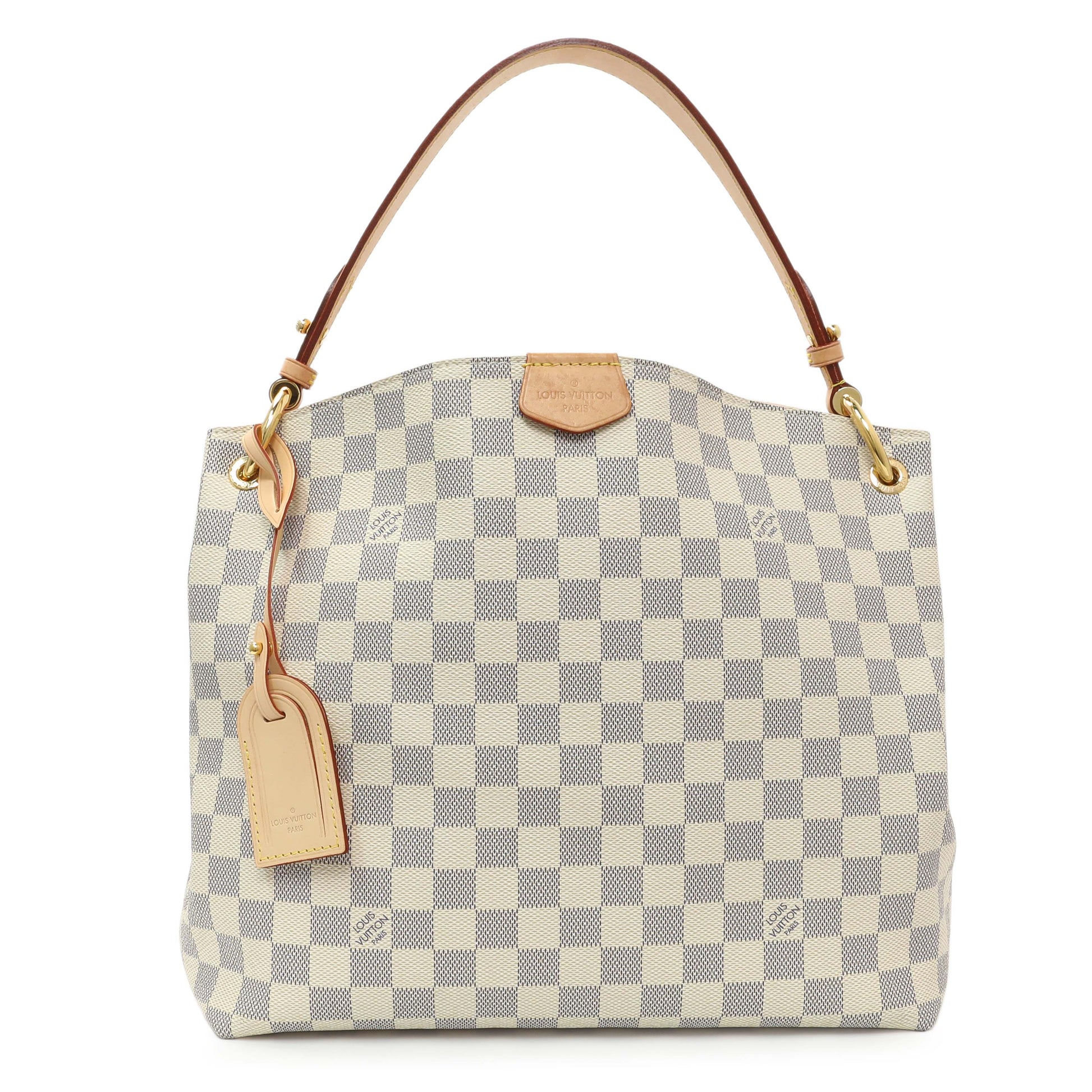 Exclusive Louis Vuitton Damier Azur Graceful PM — Front View
