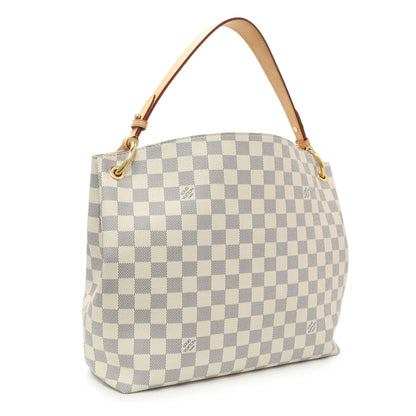Exclusive Louis Vuitton Damier Azur Graceful PM — Side View
