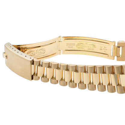 Exclusive Rolex 18K Yellow Gold Day-Date President  18038 — Top View