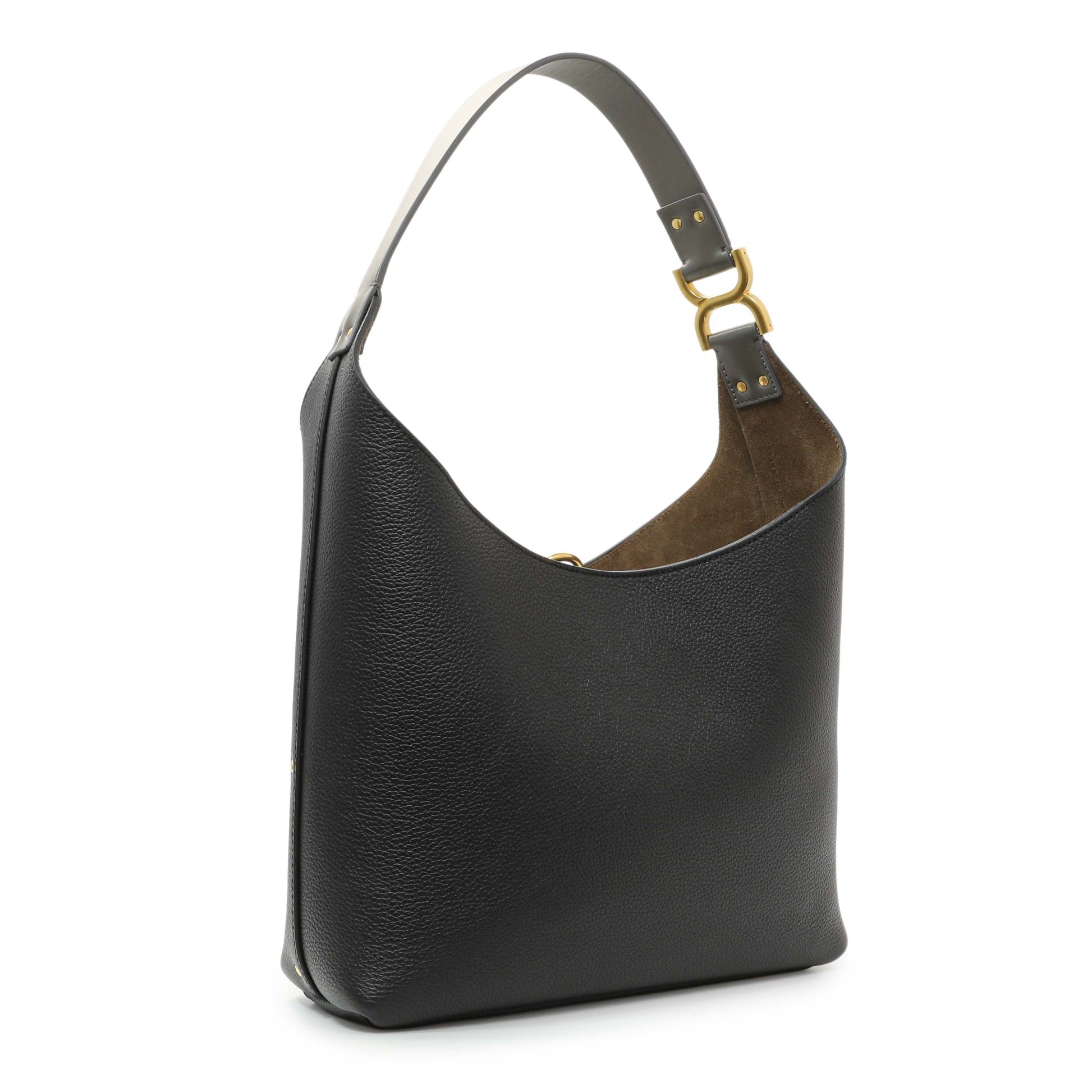 Exclusive Chloe Black Grained Calfskin Marcie Hobo — Side View