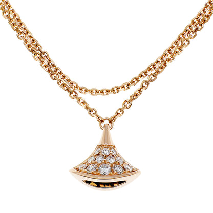 Exclusive Bulgari 18K Rose Gold Diamond Divas' Dream Bracelet — Side View