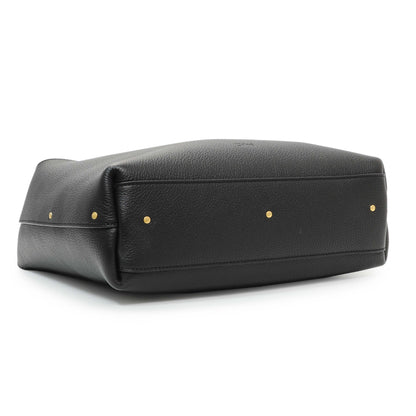 Exclusive Chloe Black Grained Calfskin Marcie Hobo — Back View
