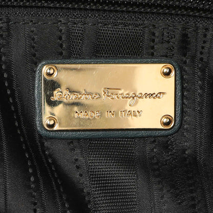 Exclusive Salvatore Ferragamo Teal Calfskin Fanisa Gancini Hobo — Alternate View 9