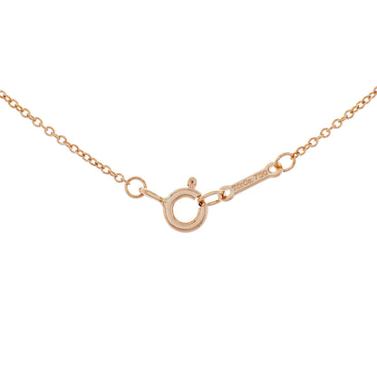 Exclusive Tiffany & Co. 18K Rose Gold Diamond Paloma's Graffiti Love Pendant — Back View