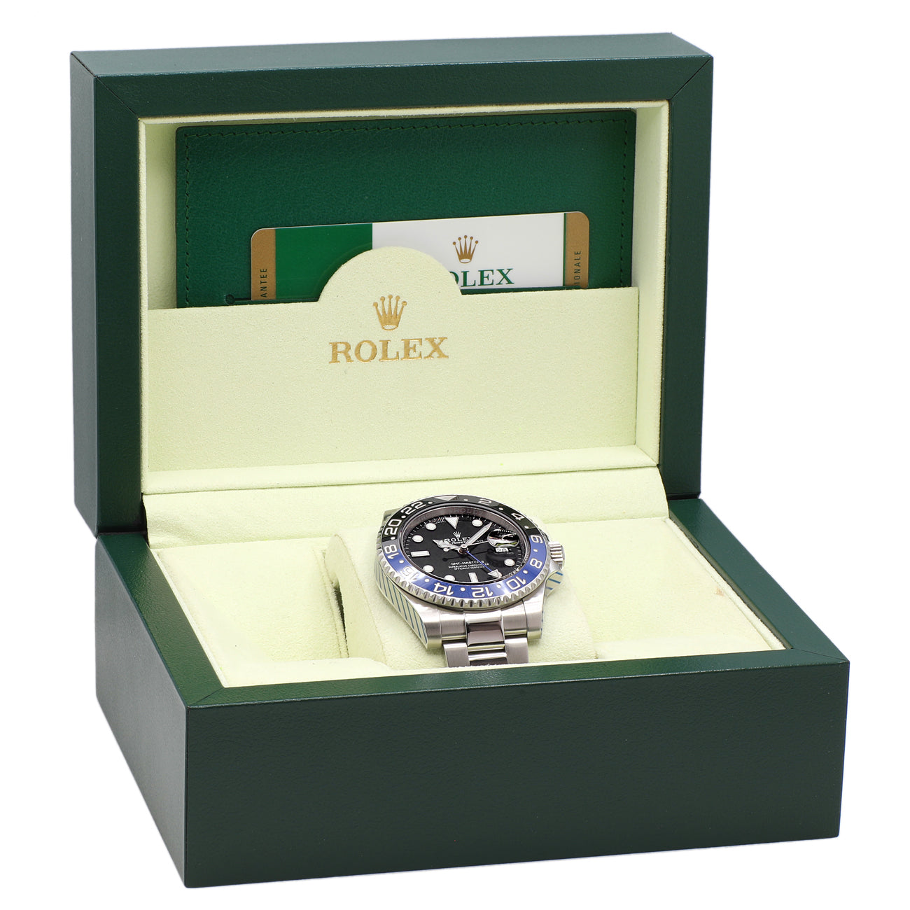 Exclusive Rolex Stainless Steel GMT Master II Batman 116710BLNR — Detail View