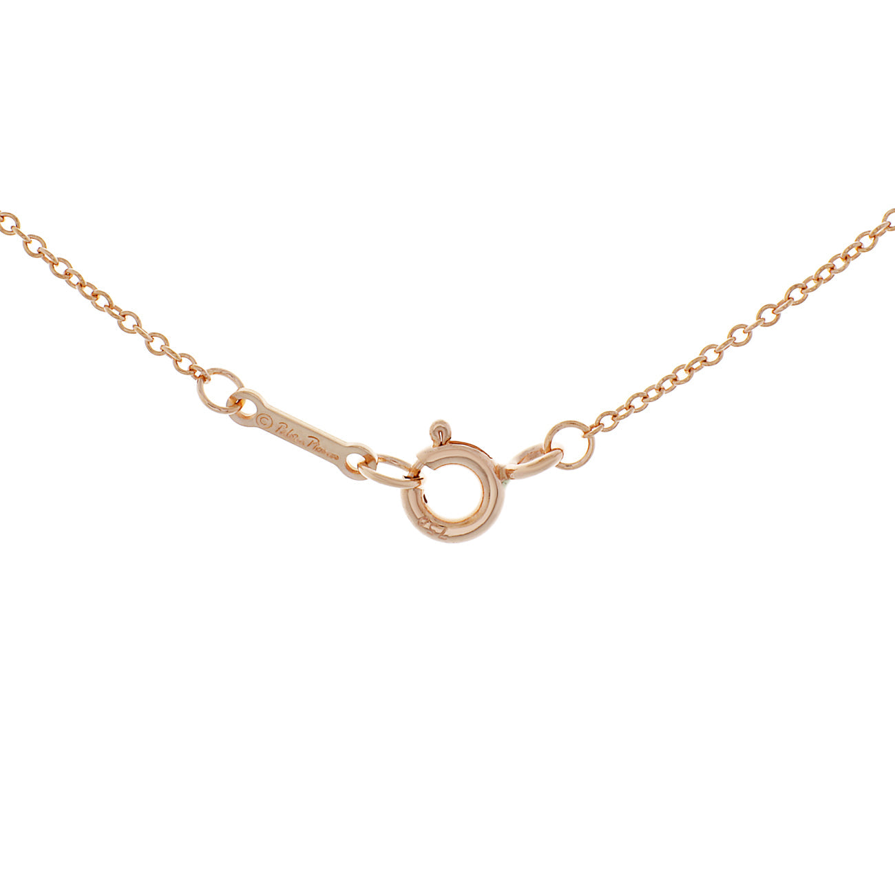 Exclusive Tiffany & Co. 18K Rose Gold Diamond Paloma's Graffiti Love Pendant — Top View
