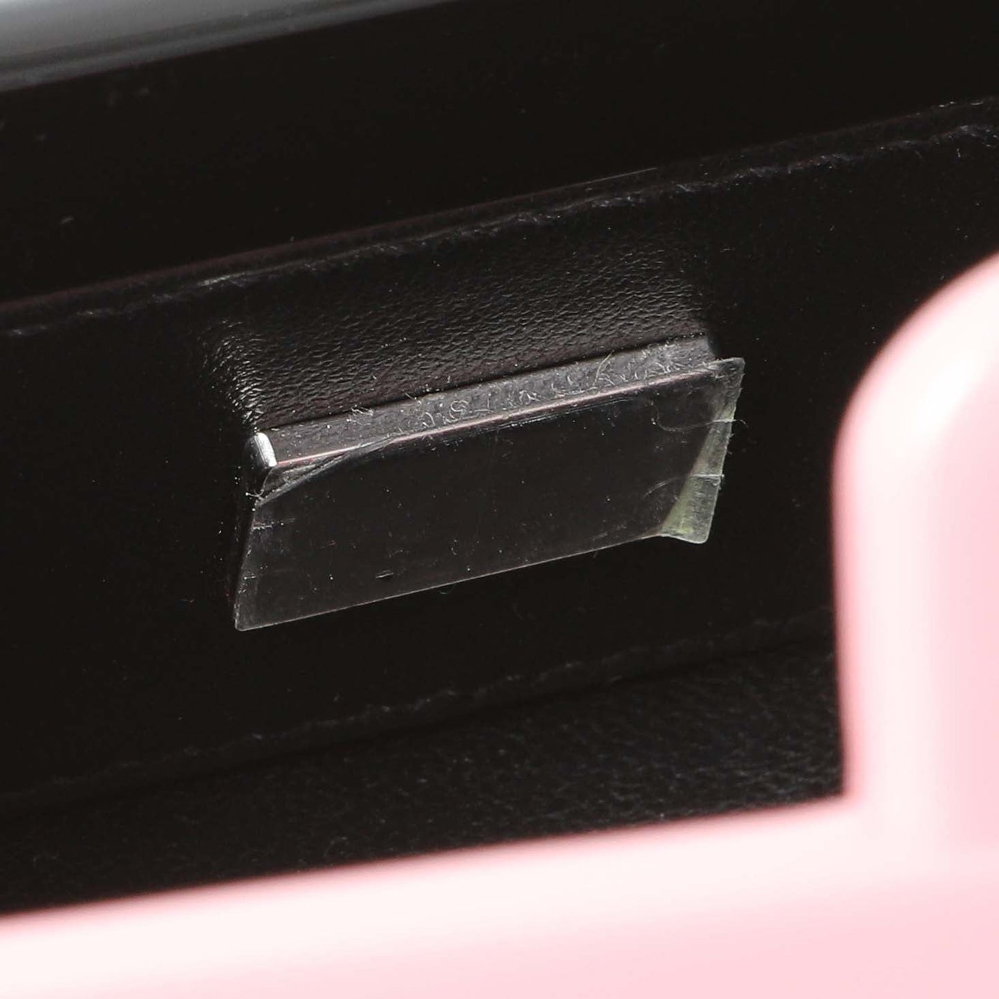 Exclusive Chanel Black Pink Plexiglass Plexi Coco Bag — Lifestyle View