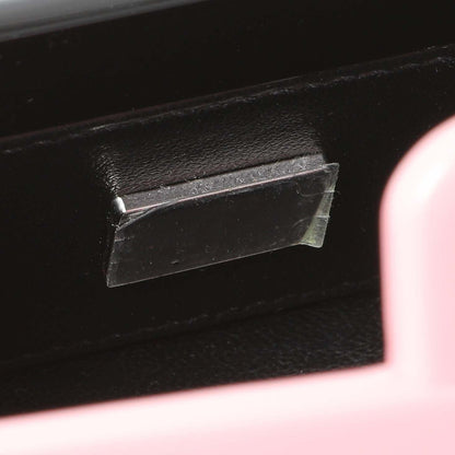 Exclusive Chanel Black Pink Plexiglass Plexi Coco Bag — Lifestyle View