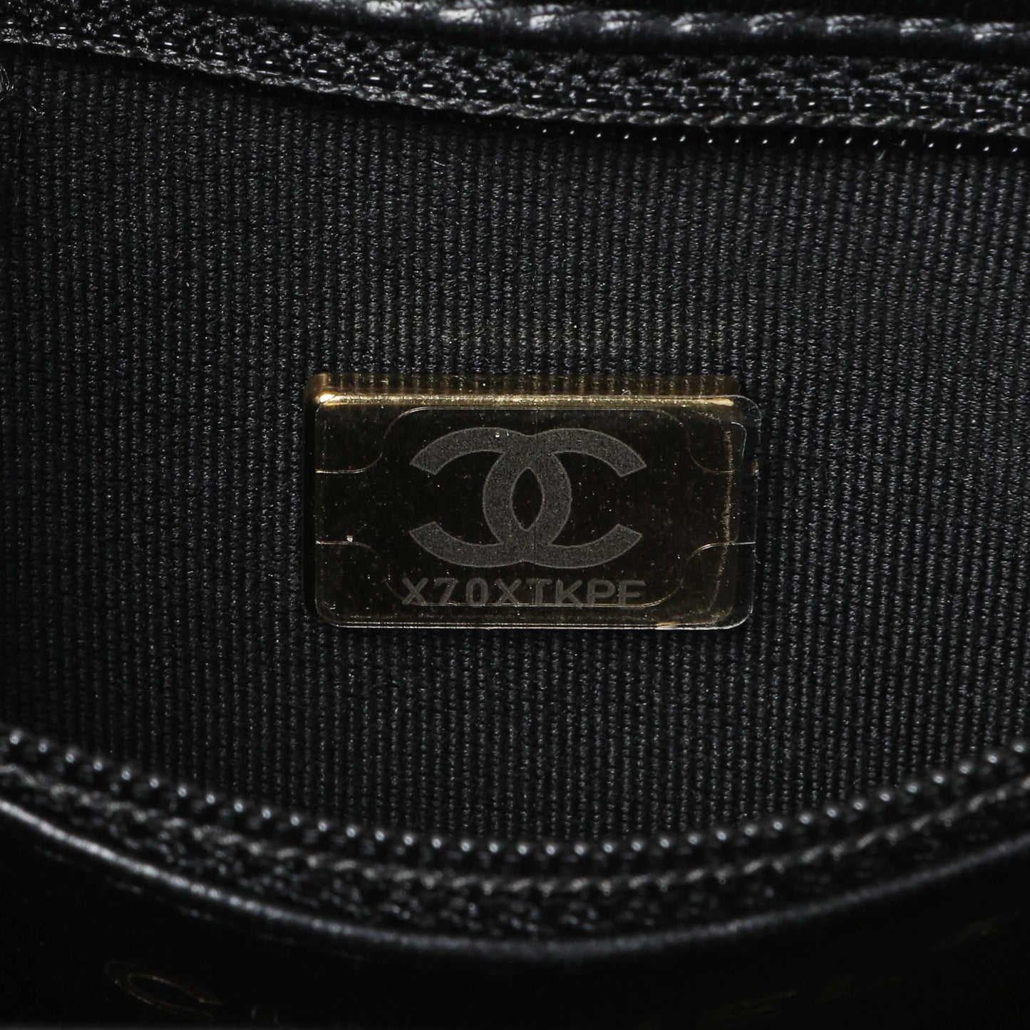 Exclusive Chanel Black Quilted Velvet Nano Kelly Shopper — Lifestyle View