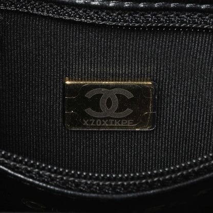 Exclusive Chanel Black Quilted Velvet Nano Kelly Shopper — Lifestyle View