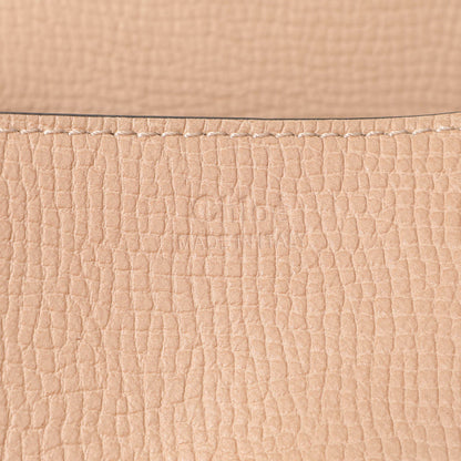 Exclusive Chloe Beige Caramel Grained Calfskin Mini Drew Shoulder Bag — Detail View