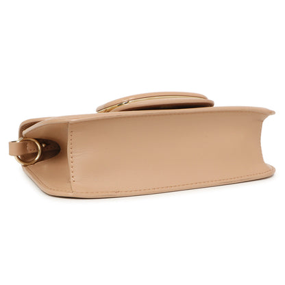Exclusive Valentino Beige Calfskin Vlogo Small Loco Shoulder Bag — Back View
