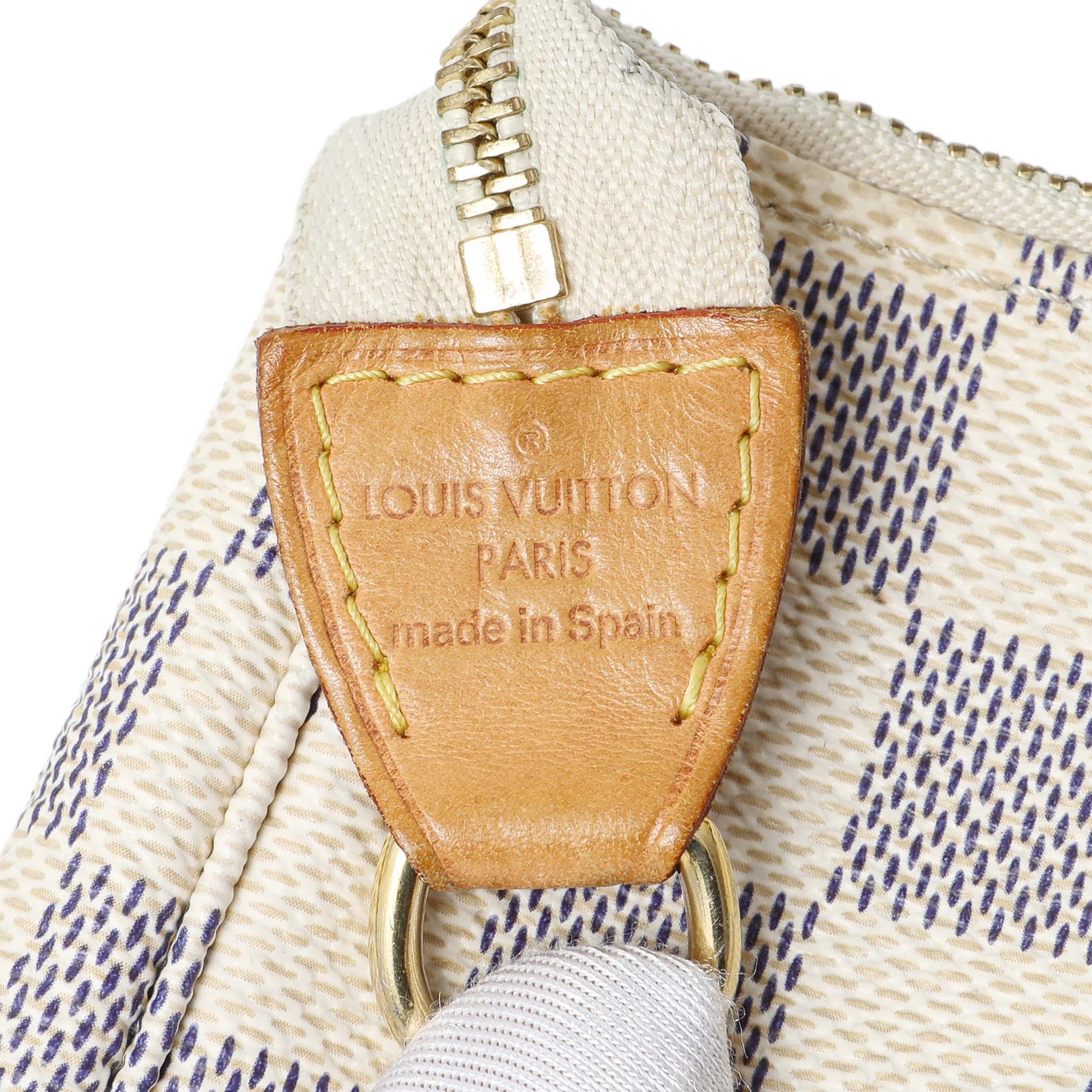 Exclusive Louis Vuitton Damier Azur Pochette Accessories — Alternate View 9