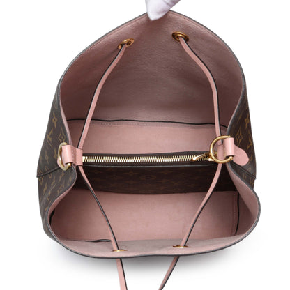 Exclusive Louis Vuitton Rose Poudre Monogram Neonoe MM — Top View