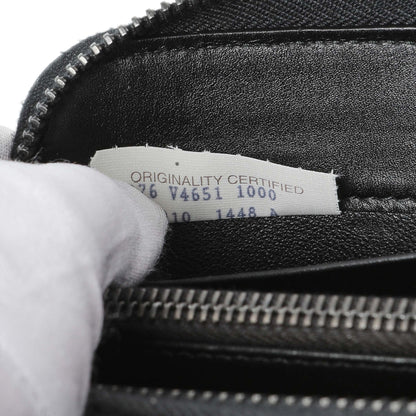 Exclusive Bottega Veneta Black Nappa Intrecciato Zip Around Wallet — Lifestyle View