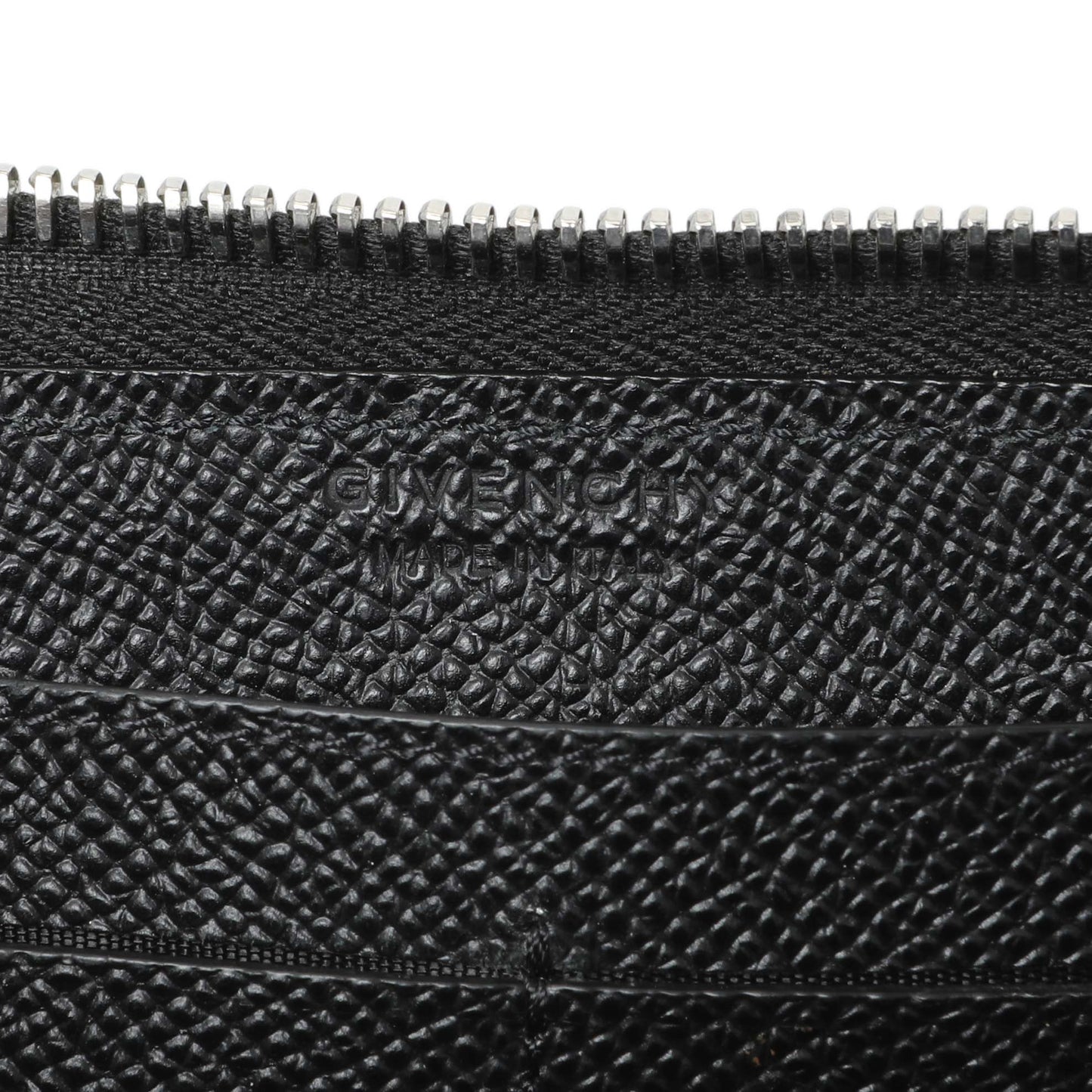 Exclusive Givenchy Black Calfskin Zip Around Wallet — Alternate View 7