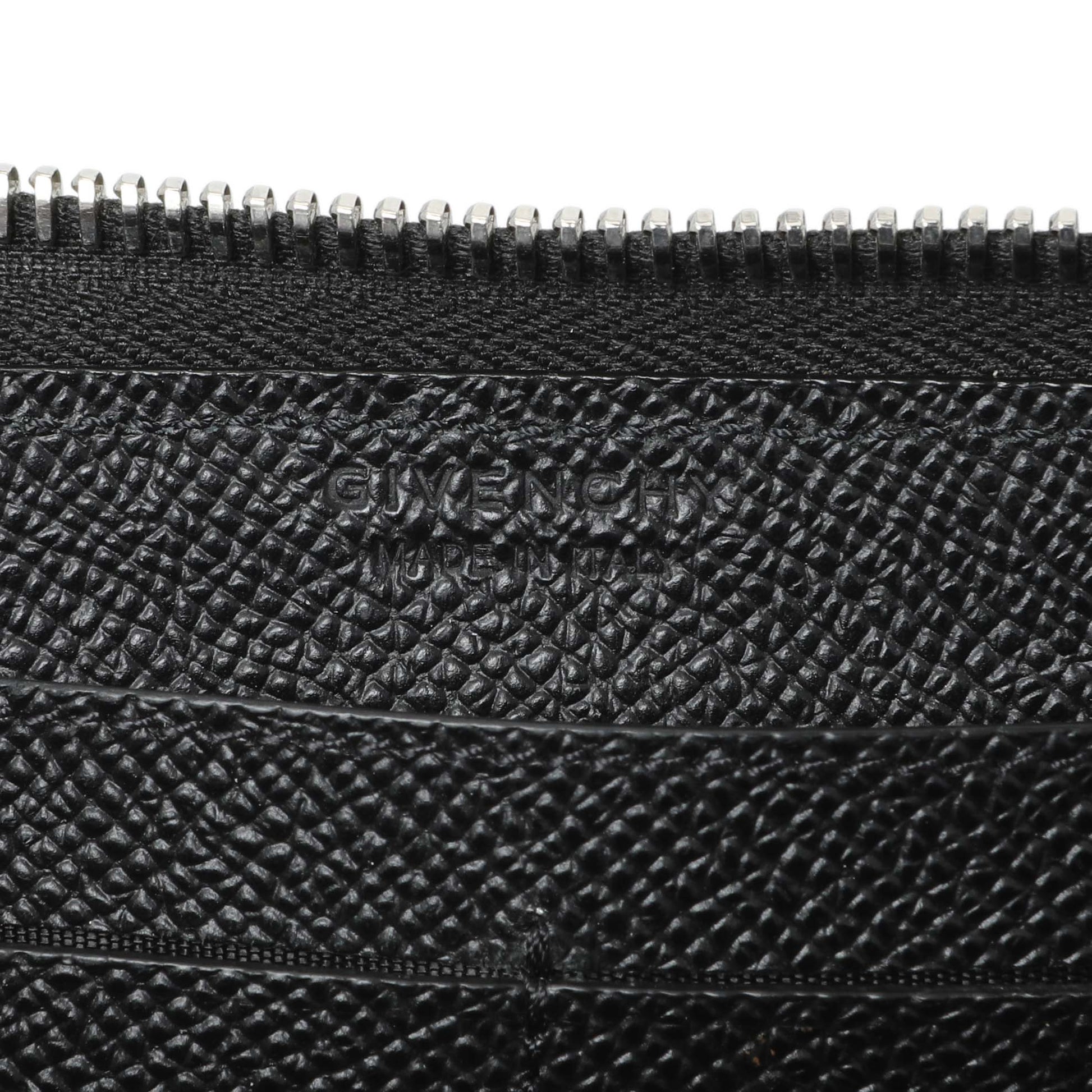 Exclusive Givenchy Black Calfskin Zip Around Wallet — Alternate View 7