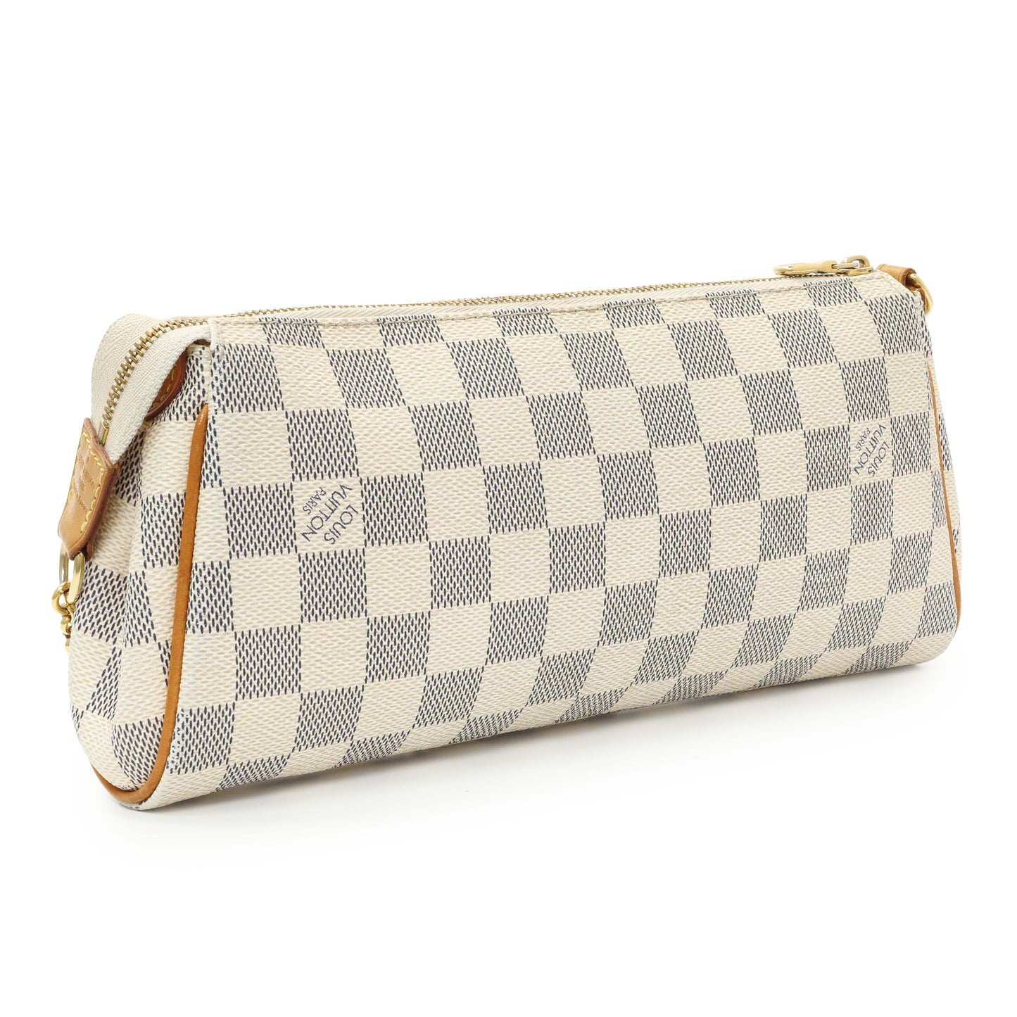 Exclusive Louis Vuitton Damier Azur Eva Clutch — Side View